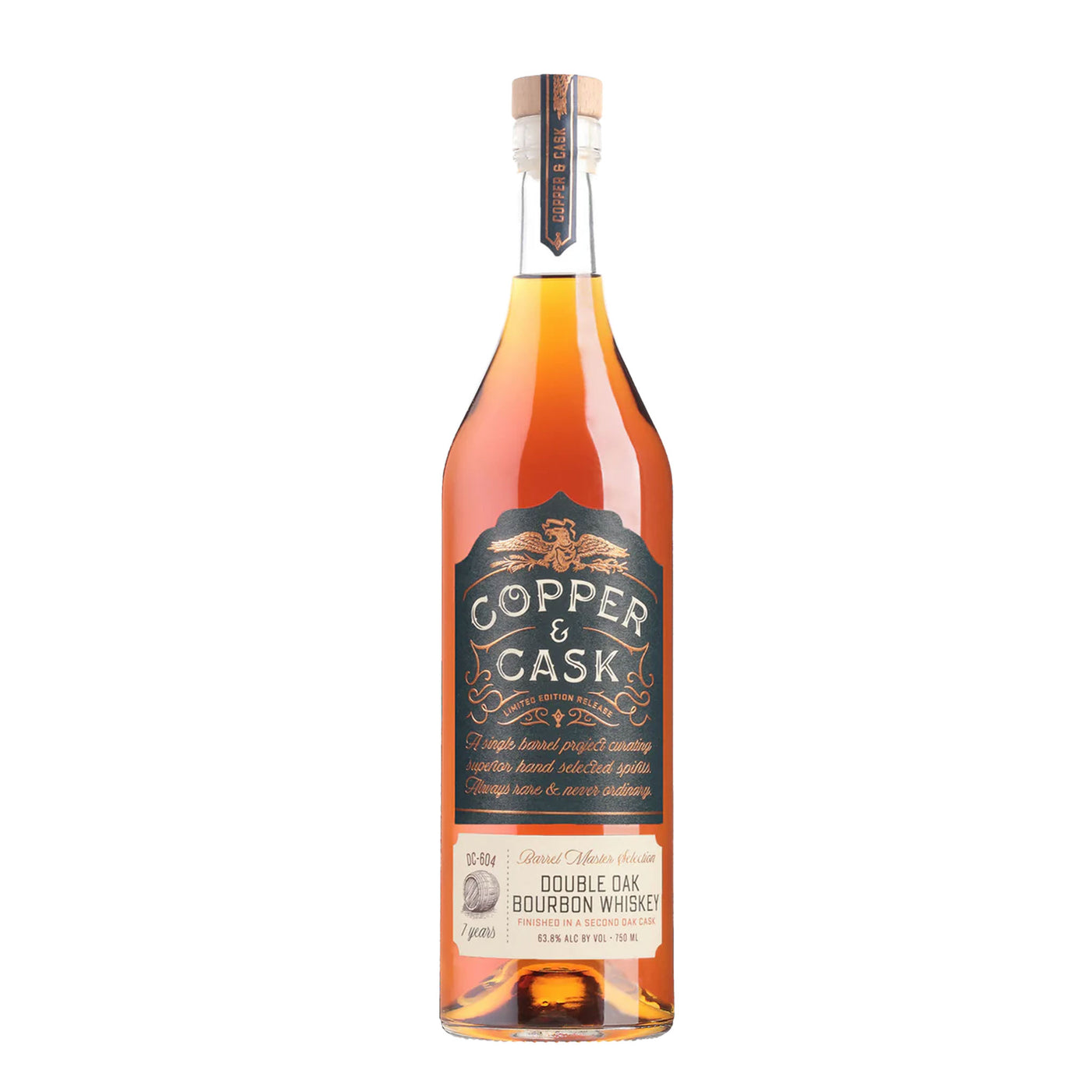 Copper & Cask Double Oak DC604 Bourbon Whiskey