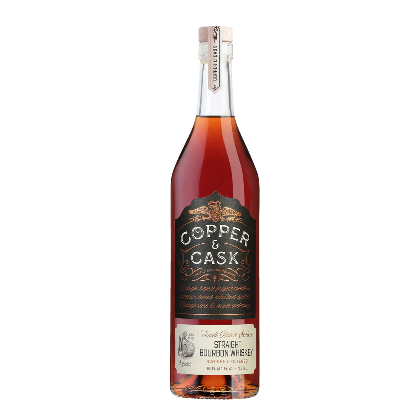Copper & Cask Batch 006 9 Years Bourbon Whiskey