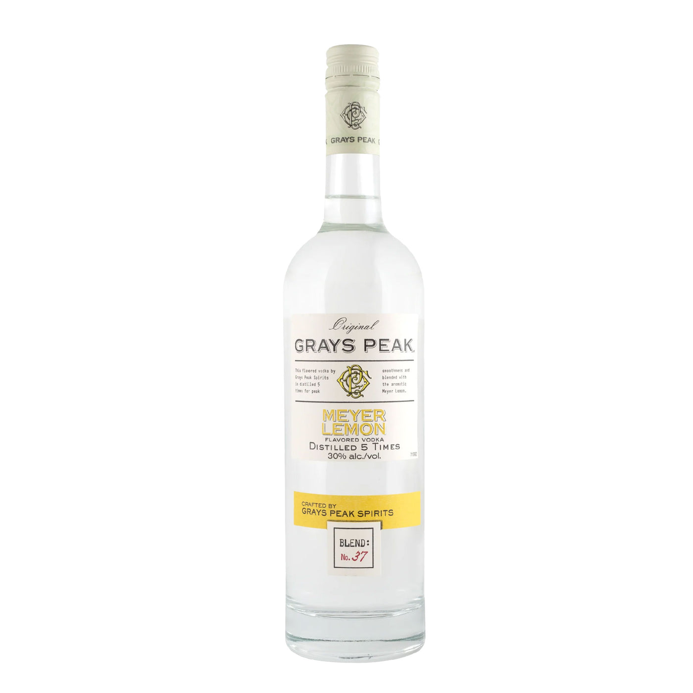 Grays Peak Meyer Lemon Vodka