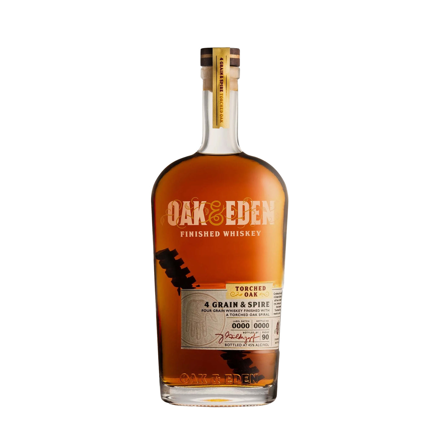 Oak and Eden Torched Oak 4 Grain & Spire Whiskey