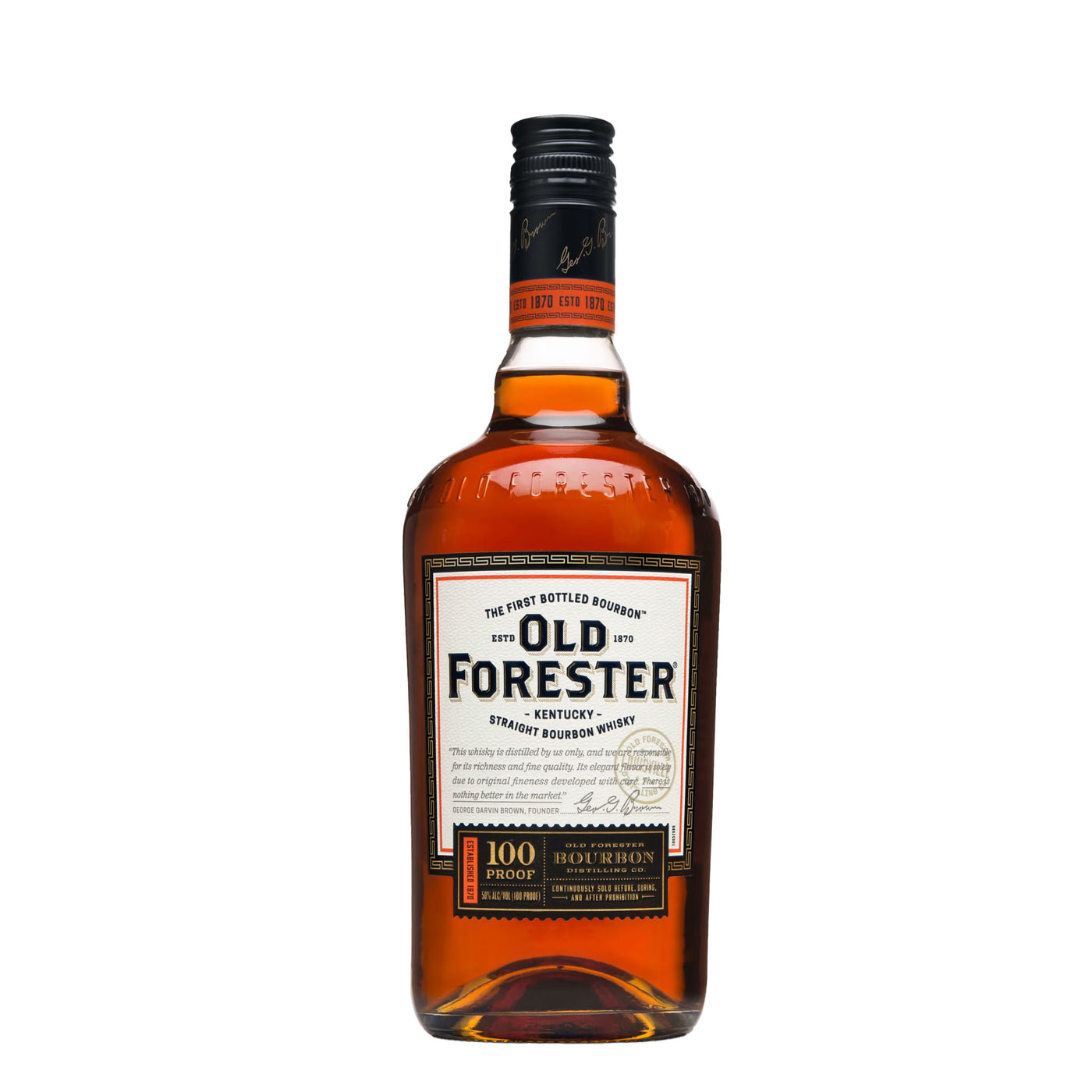 Old Forester 100 Proof Bourbon Whiskey