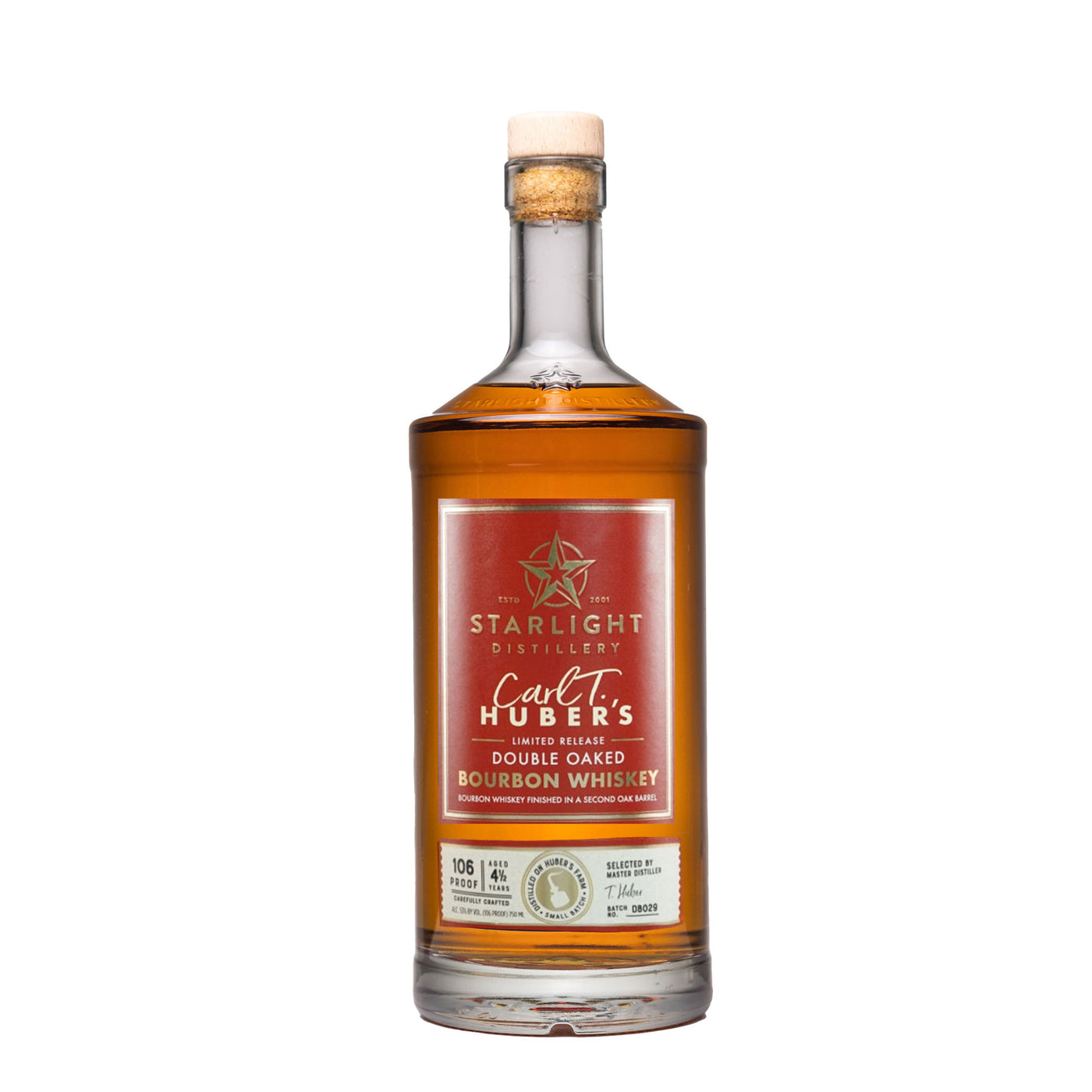 Starlight Carl T Hubers Double Oaked Bourbon Whiskey