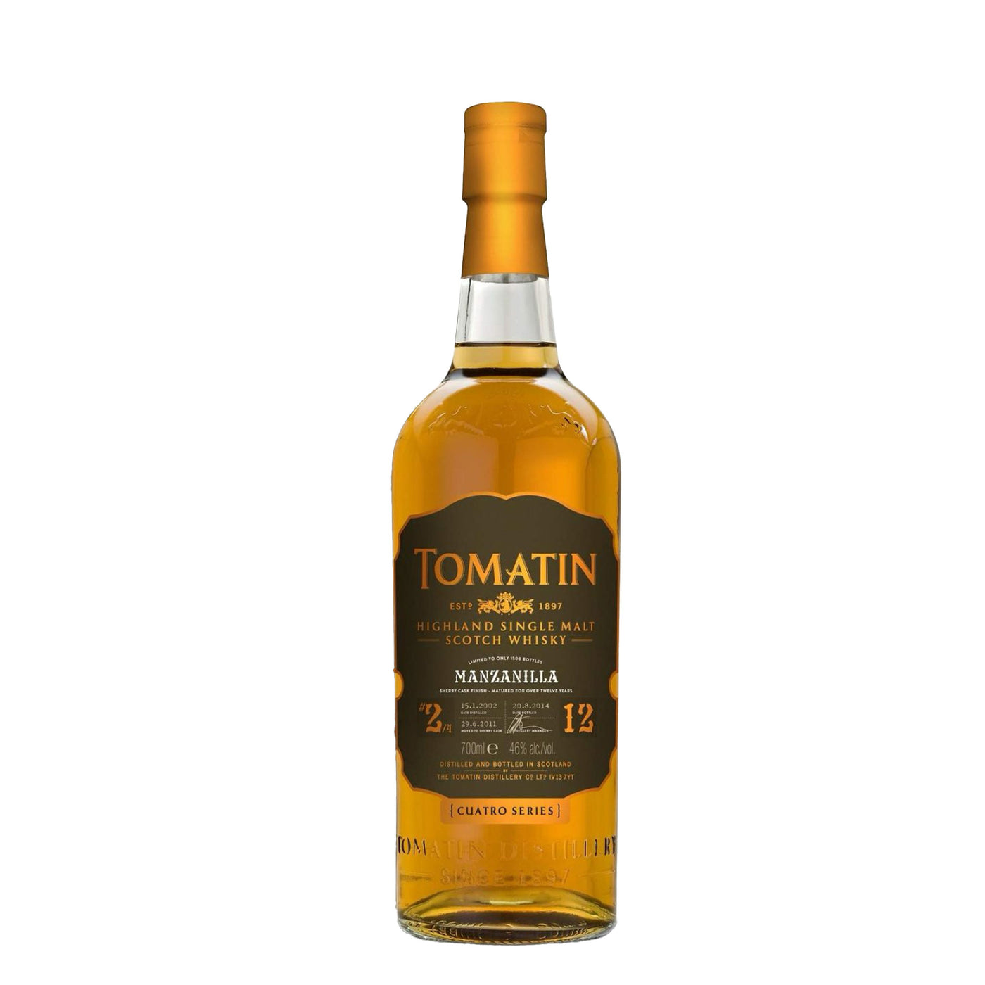 Tomatin Manzanilla Finish 12 Years Whisky