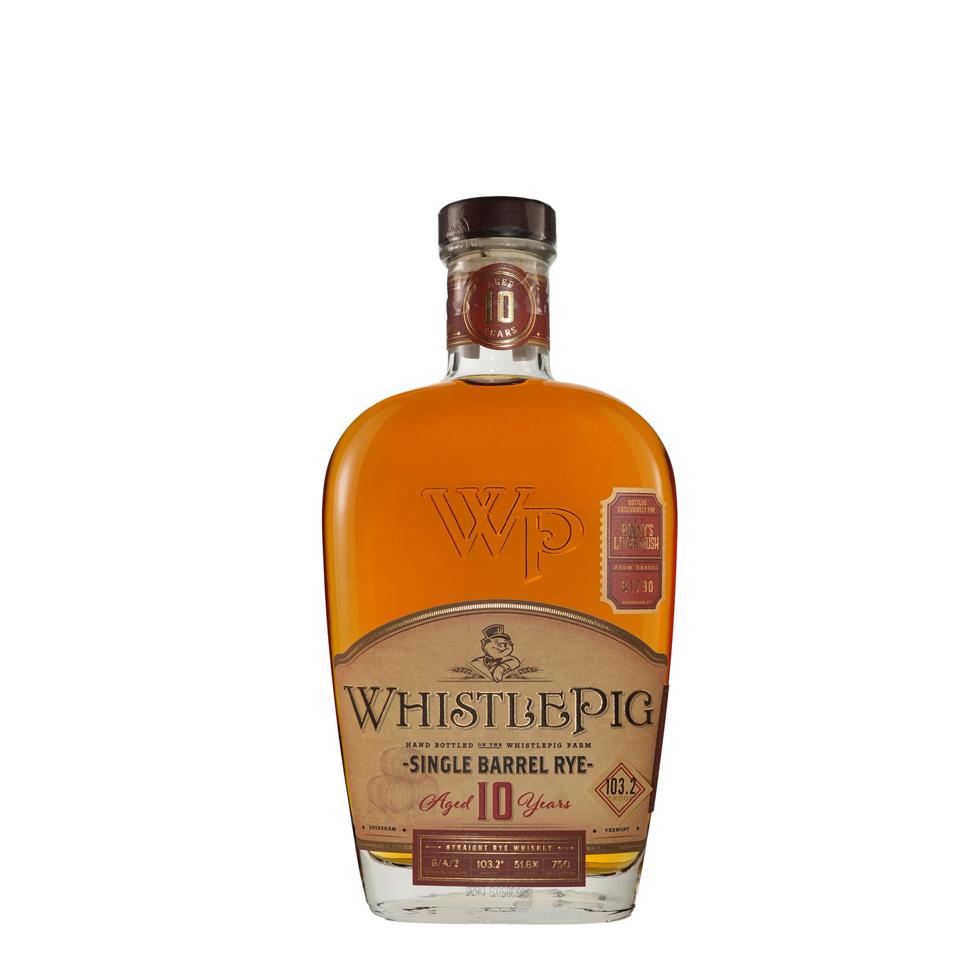 Whistle Pig 10y Single Barrel Rye Whiskey